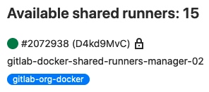 GitLab Shared Runner id